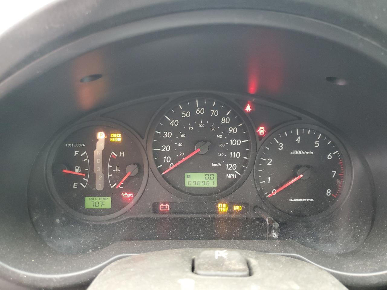 2007 SUBARU IMPREZA
