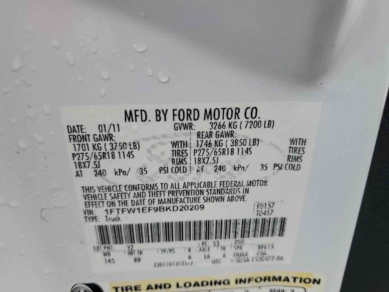 2011 FORD F-150