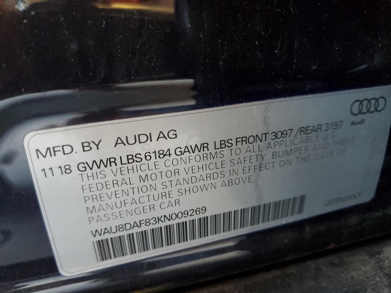 2019 AUDI A8