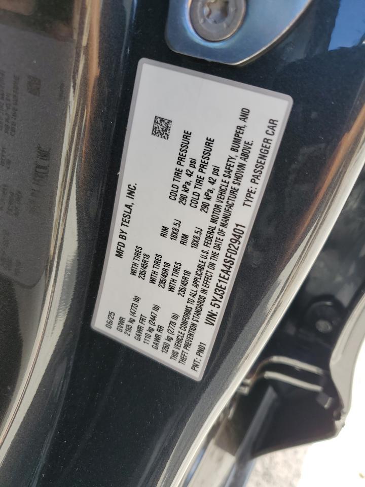 2025 TESLA MODEL 3