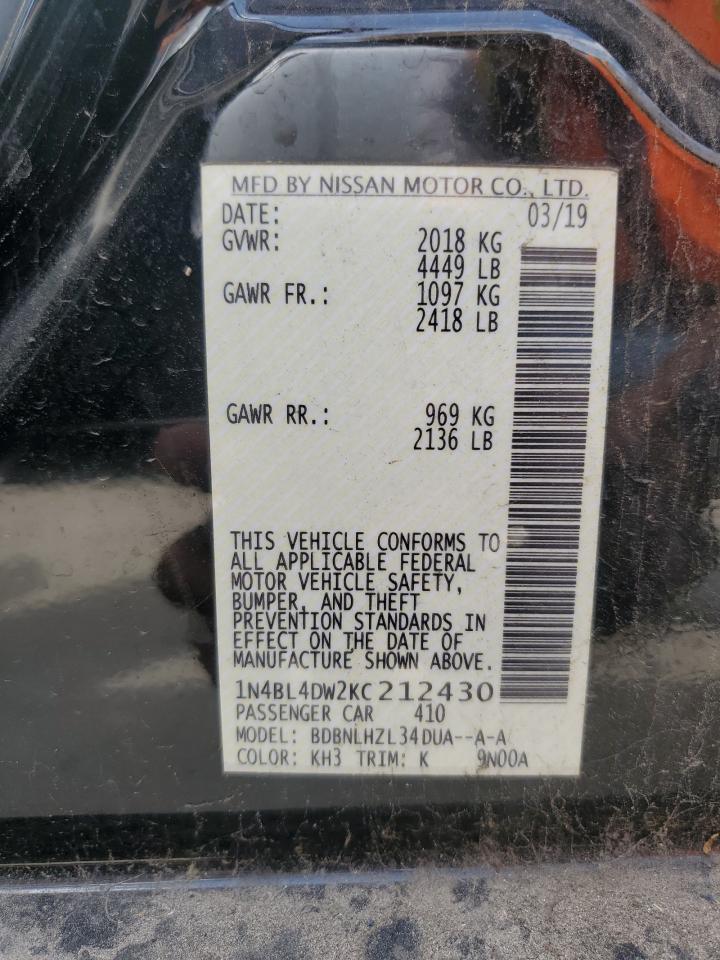 2019 NISSAN ALTIMA