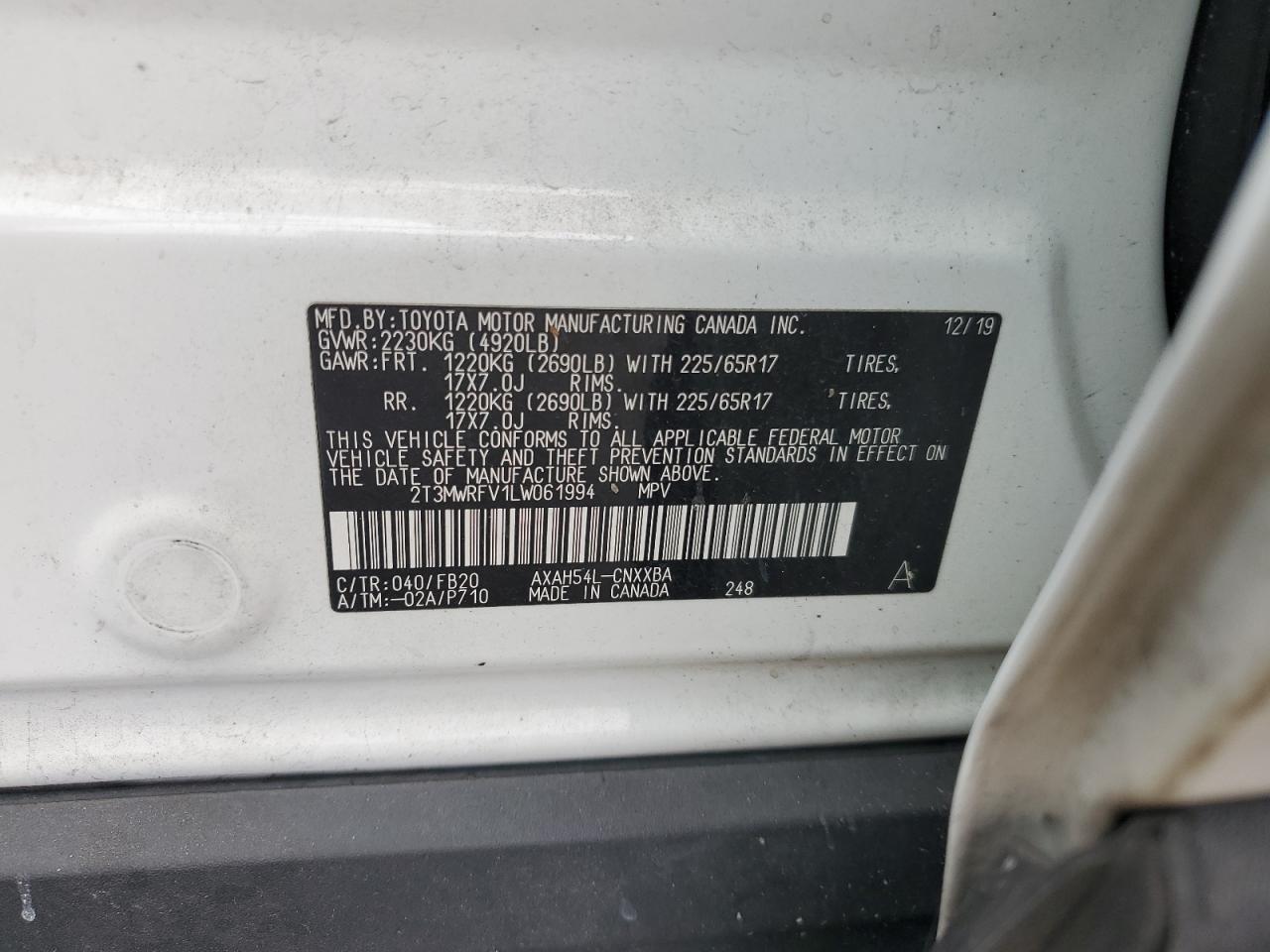 2020 TOYOTA RAV4