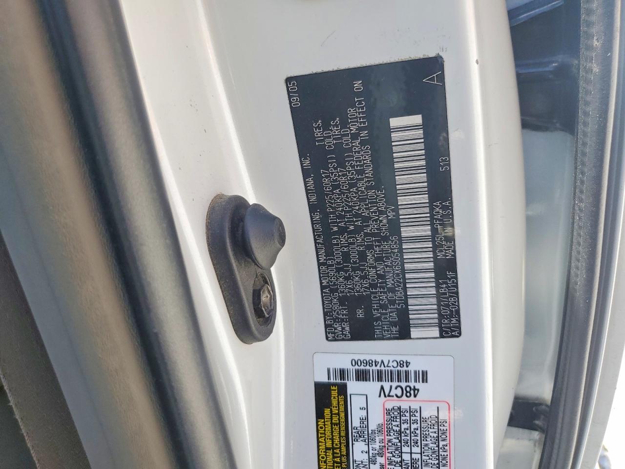 2006 TOYOTA SIENNA