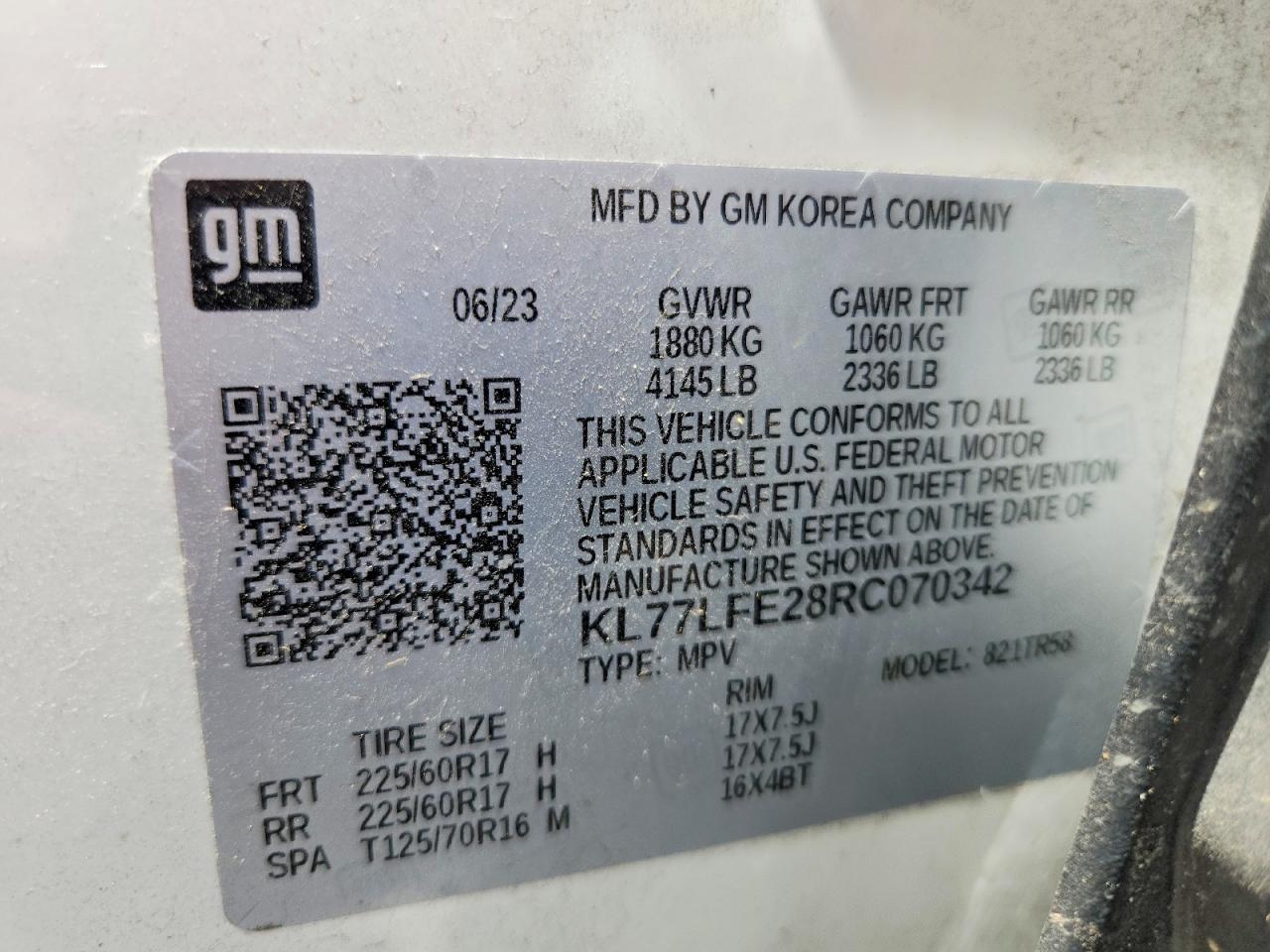 2024 CHEVROLET TRAX