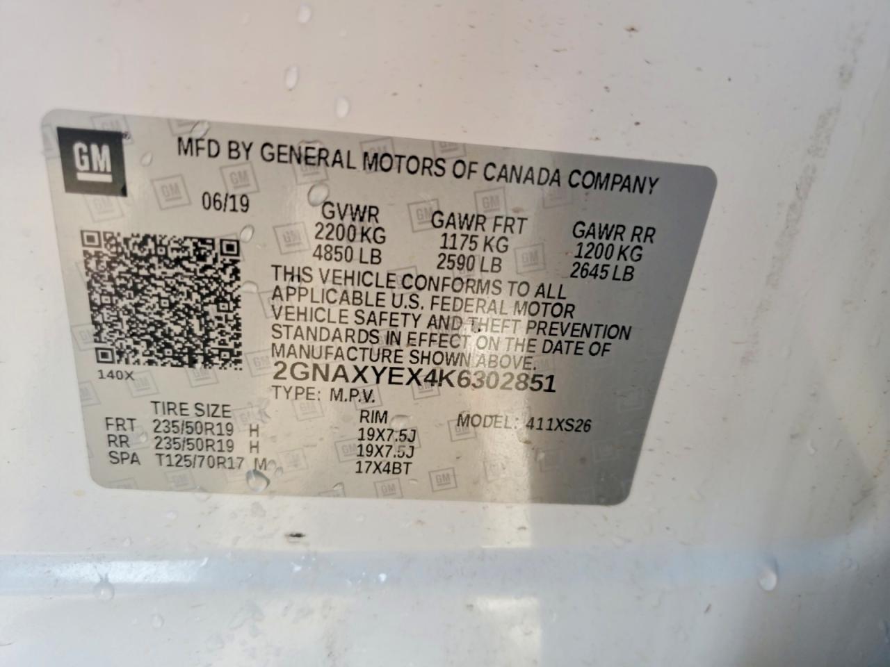2019 CHEVROLET EQUINOX
