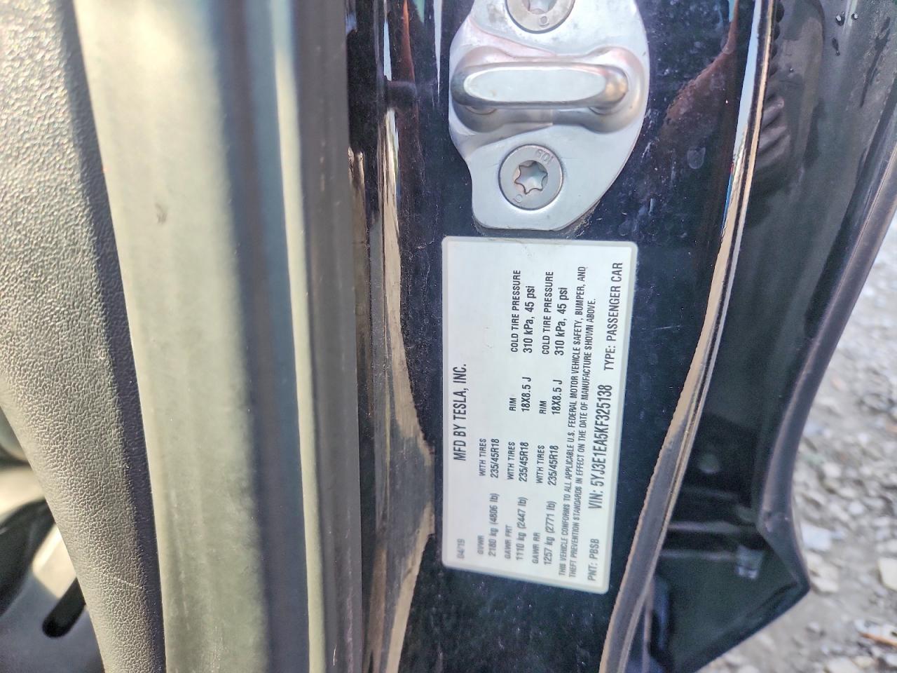 2019 TESLA MODEL 3