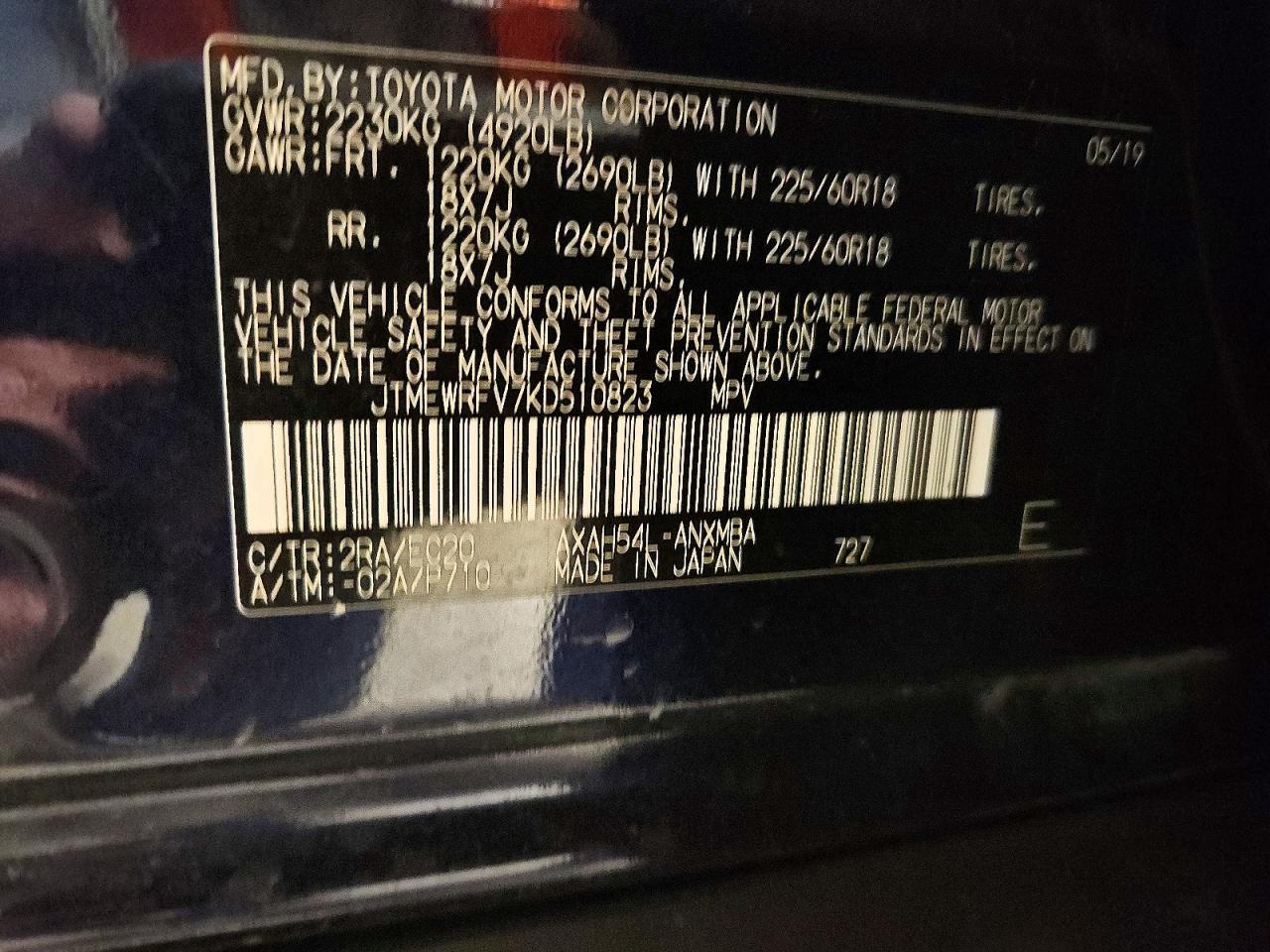 2019 TOYOTA RAV4