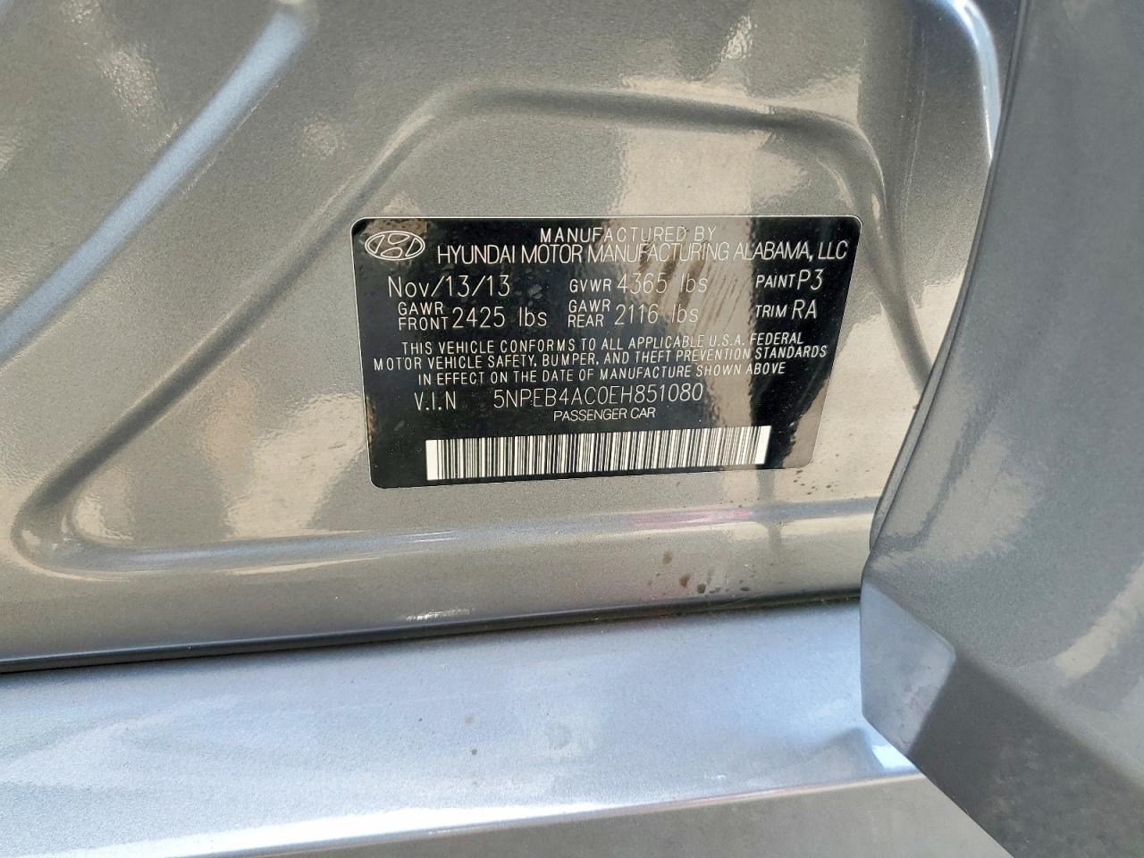 2014 HYUNDAI SONATA