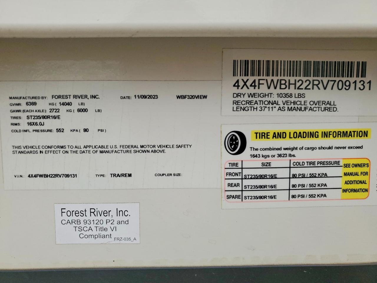 2024 Wilderness Recreational Vehicle (rv)