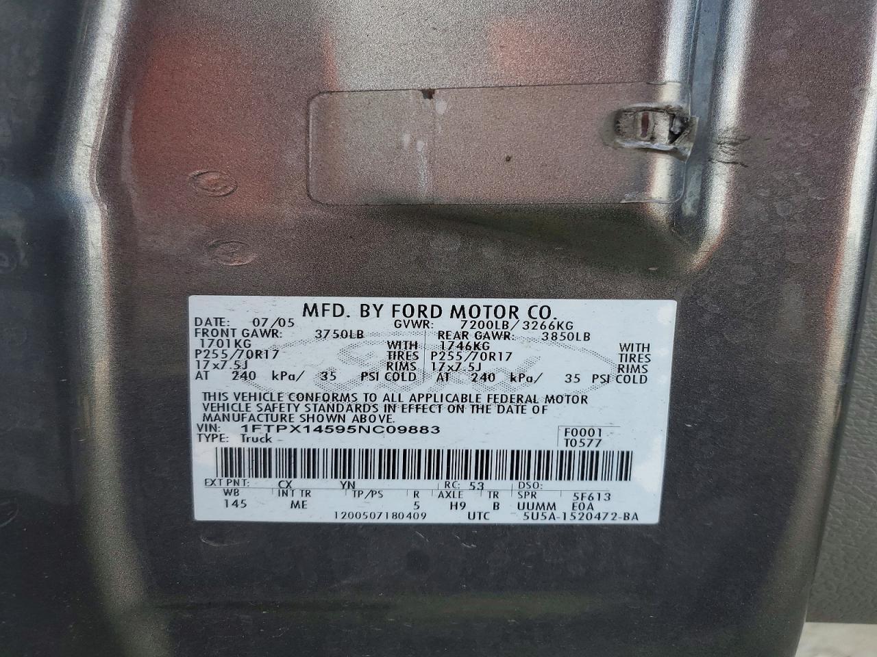 2005 FORD F-150 Lightning