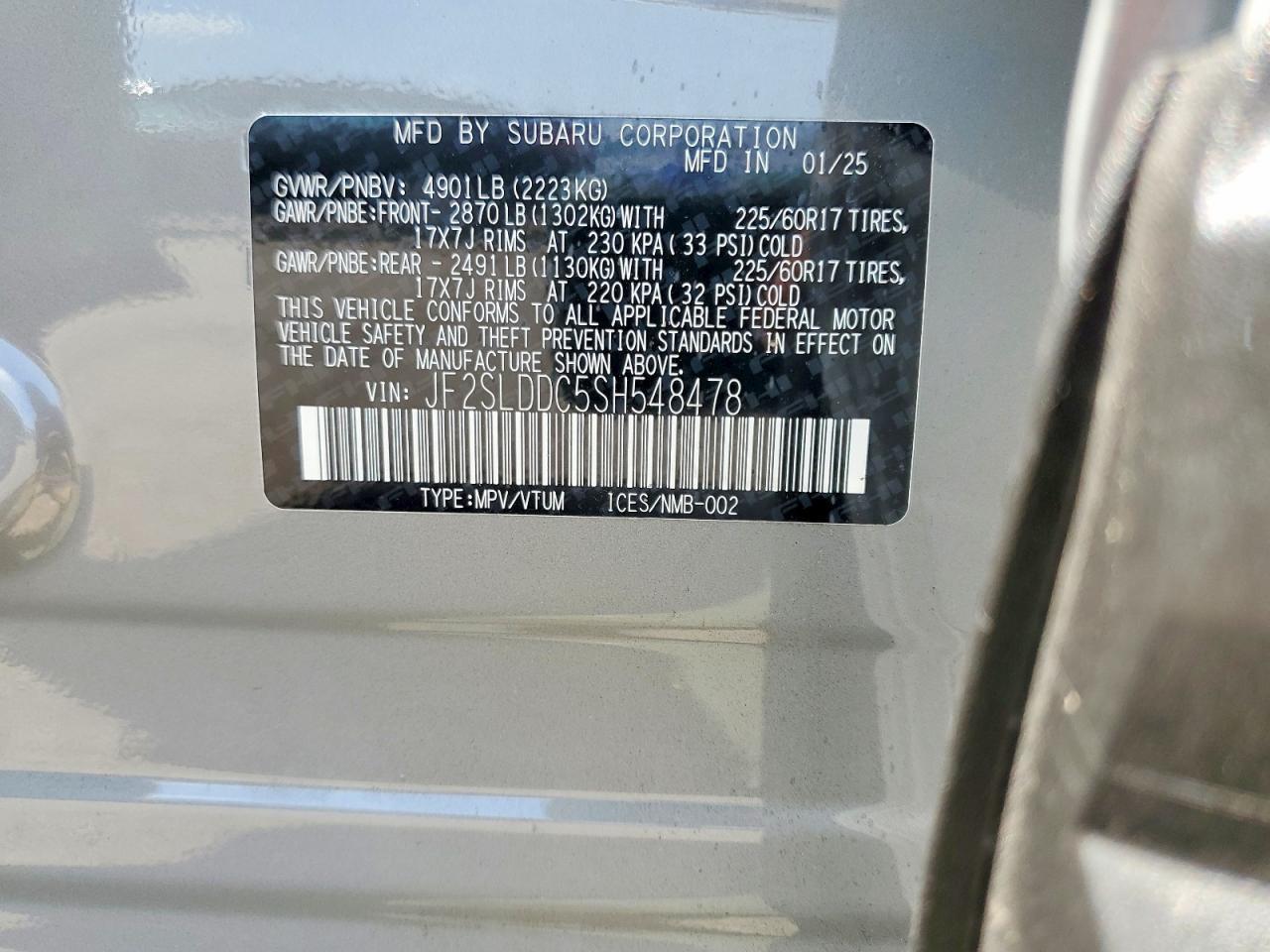 2025 SUBARU FORESTER