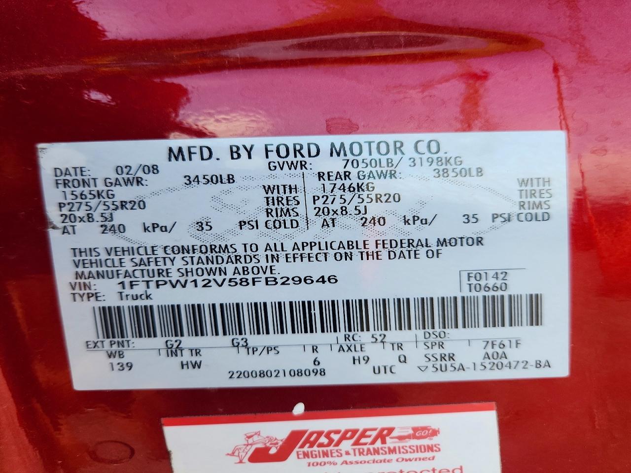 2008 FORD F-150 Lightning