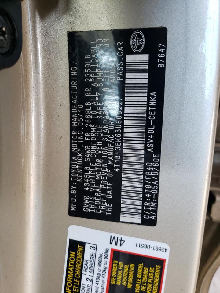 2011 TOYOTA CAMRY