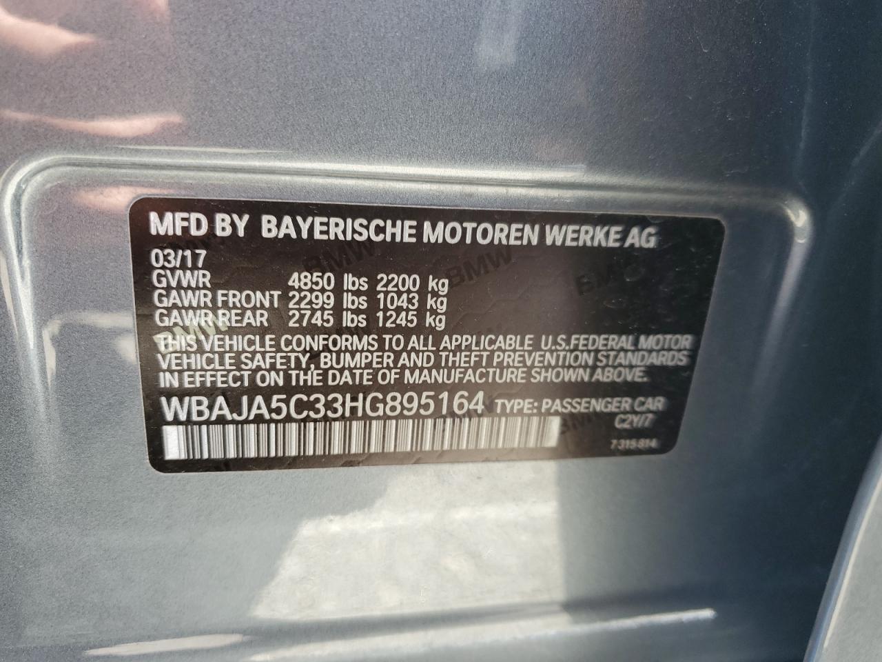 2017 BMW 5 series