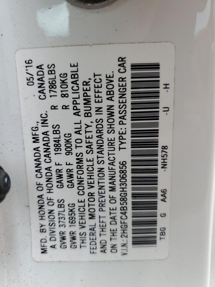 2016 HONDA CIVIC