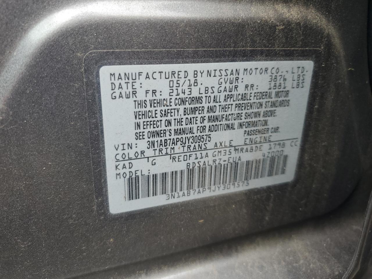 2018 NISSAN SENTRA