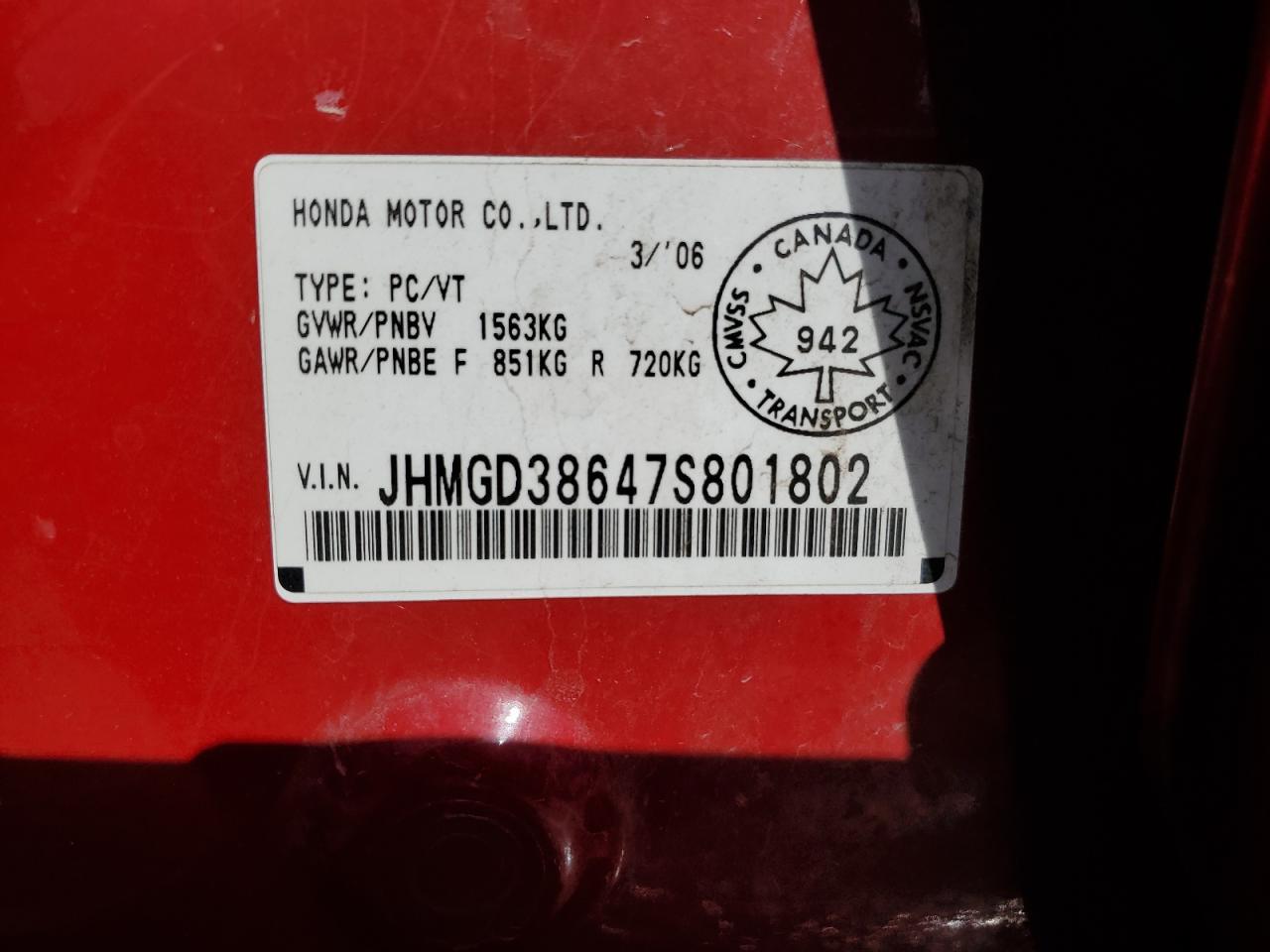 2007 HONDA FIT