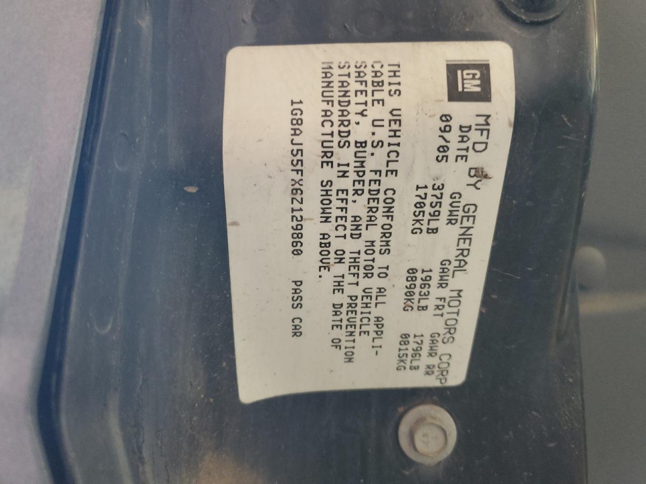 2006 SATURN Ion