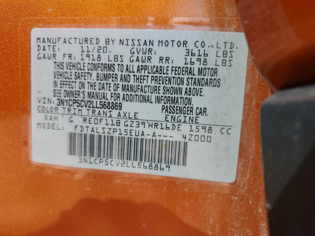 2020 NISSAN KICKS