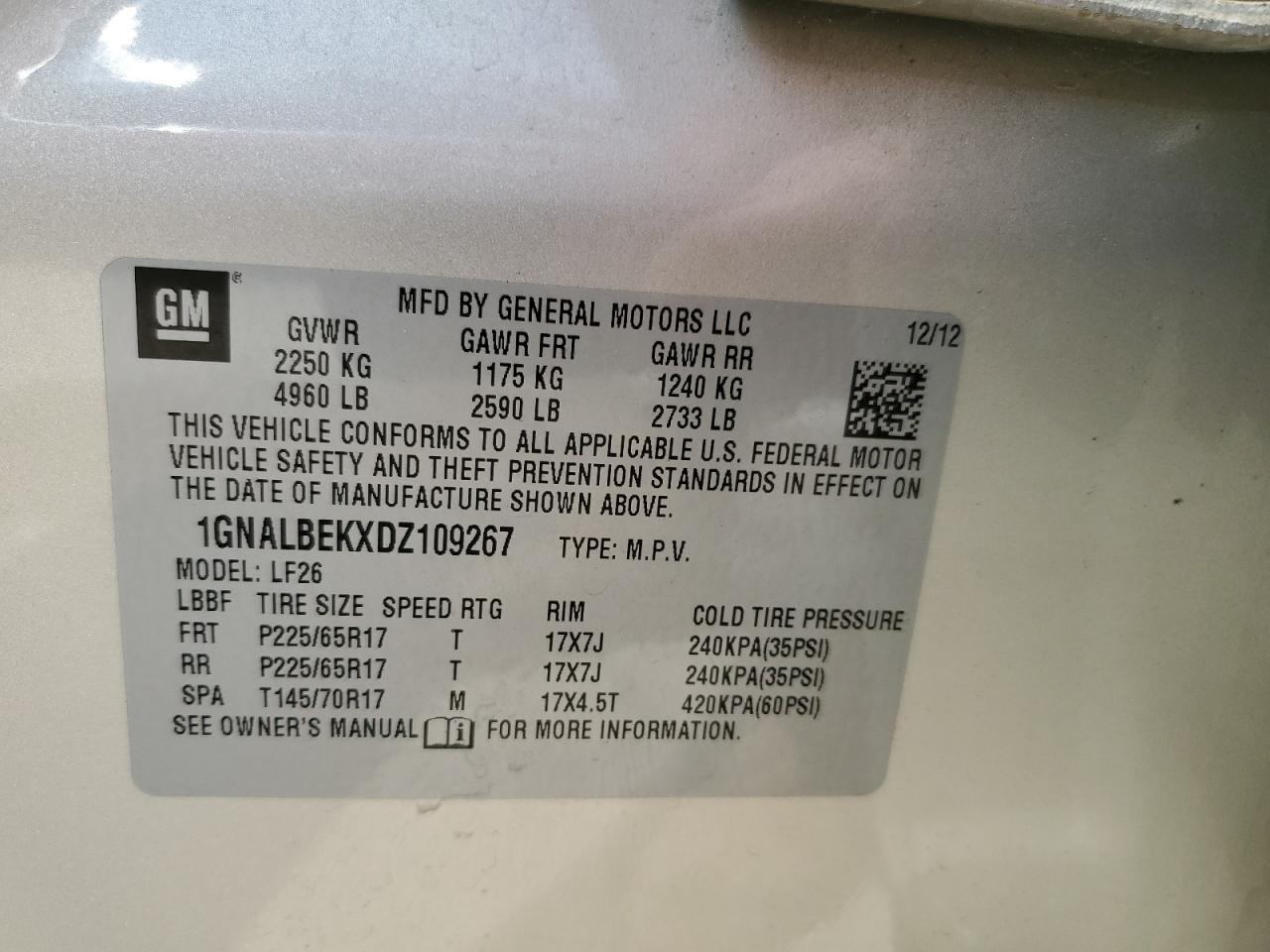 2013 CHEVROLET EQUINOX