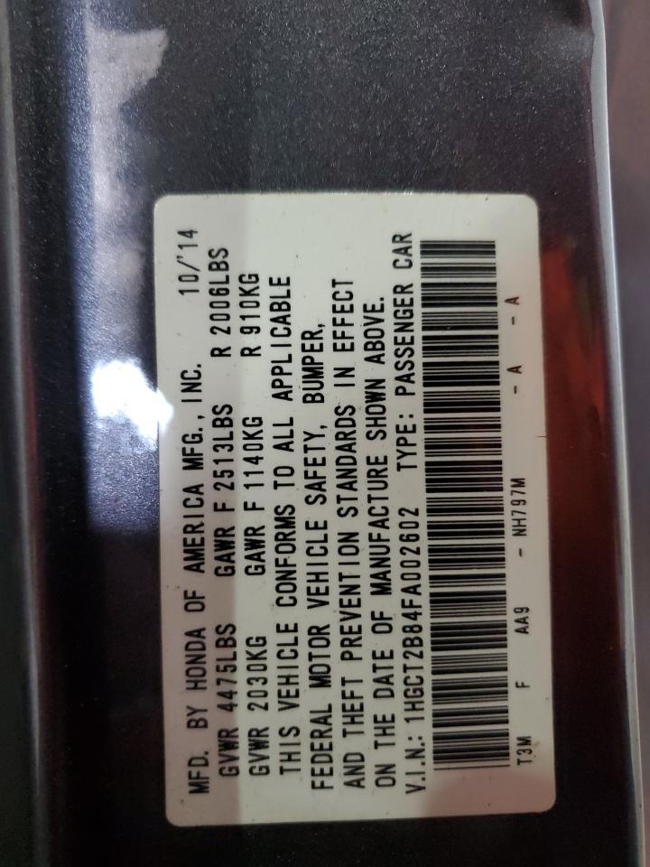 2015 HONDA ACCORD
