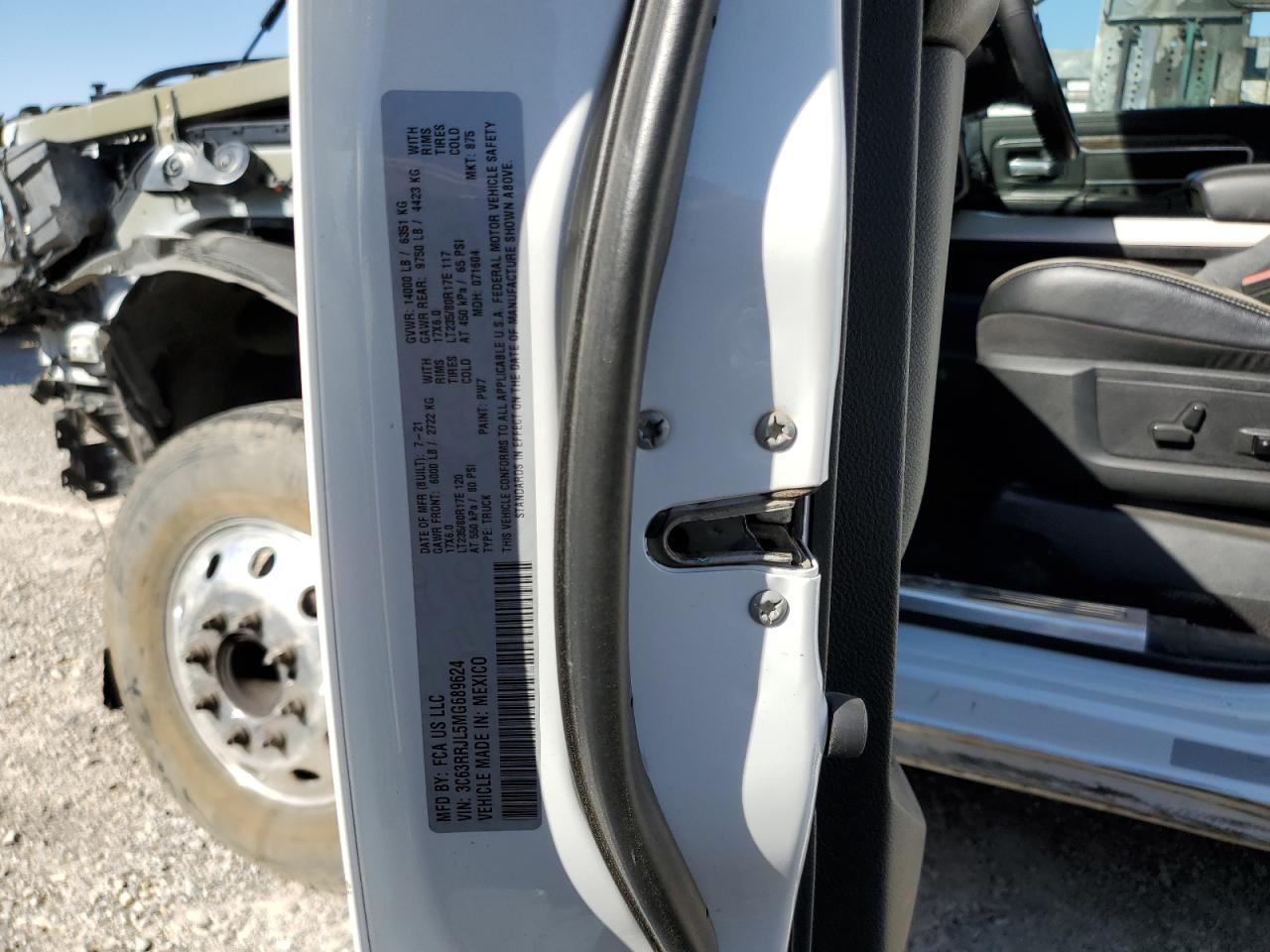 2021 RAM 3500