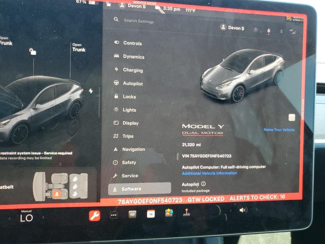 2022 TESLA MODEL Y