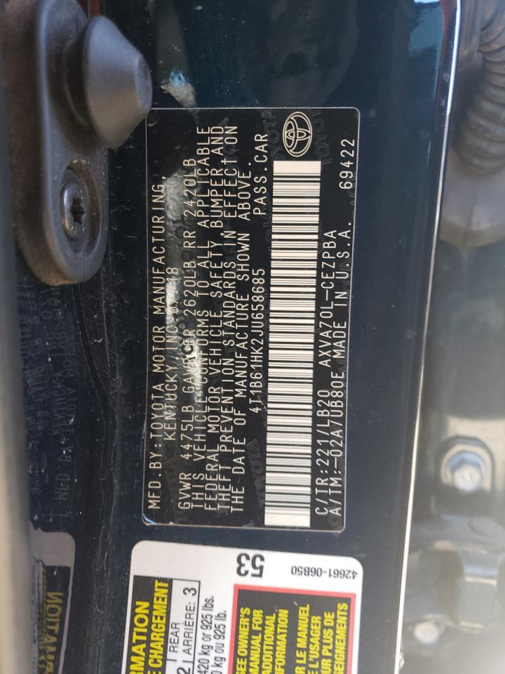 2018 TOYOTA CAMRY