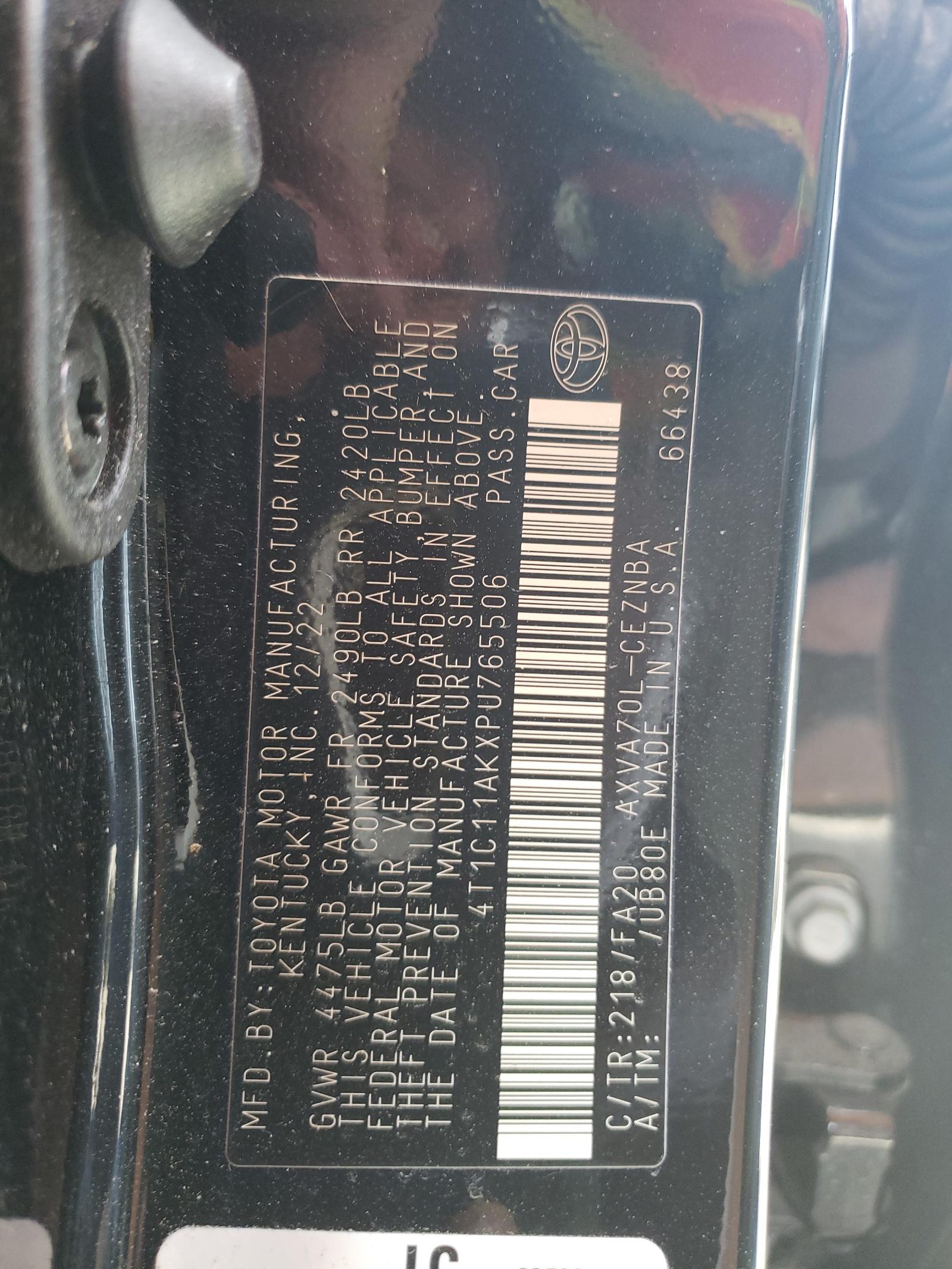2023 TOYOTA CAMRY