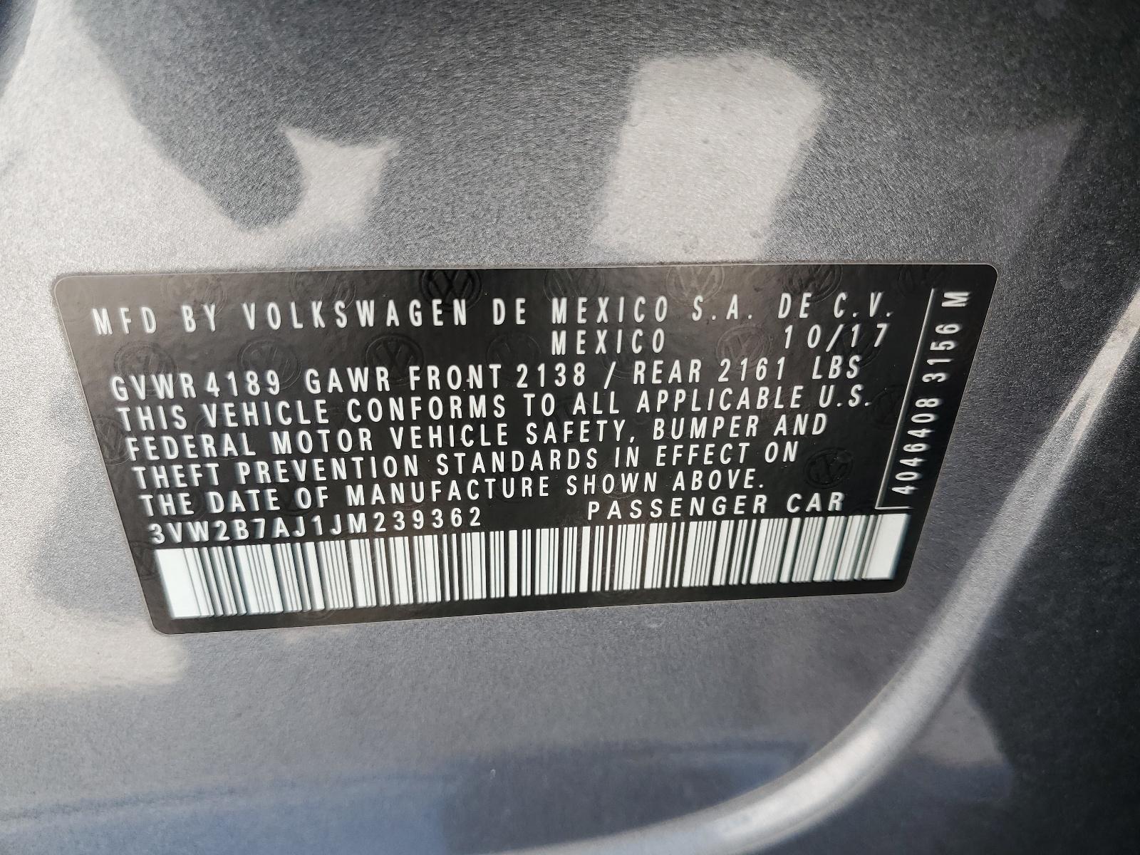 2018 VOLKSWAGEN JETTA