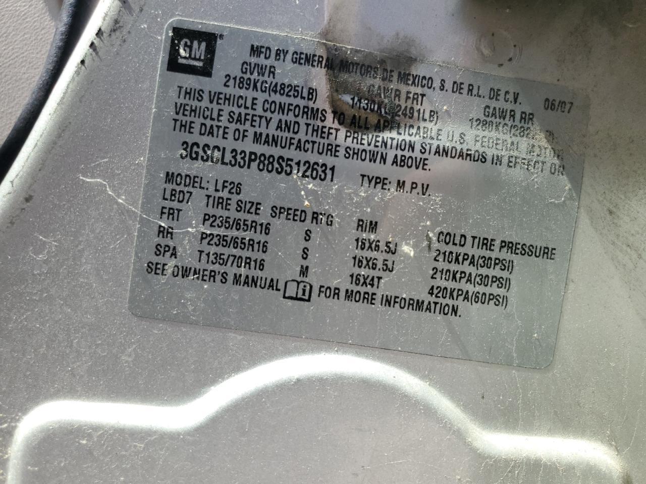 2008 SATURN Vue