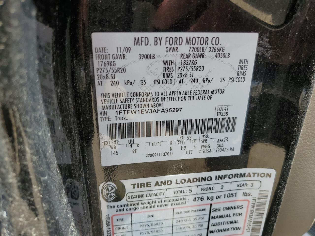 2010 FORD F-150