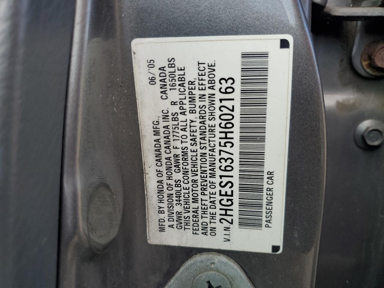 2005 HONDA CIVIC