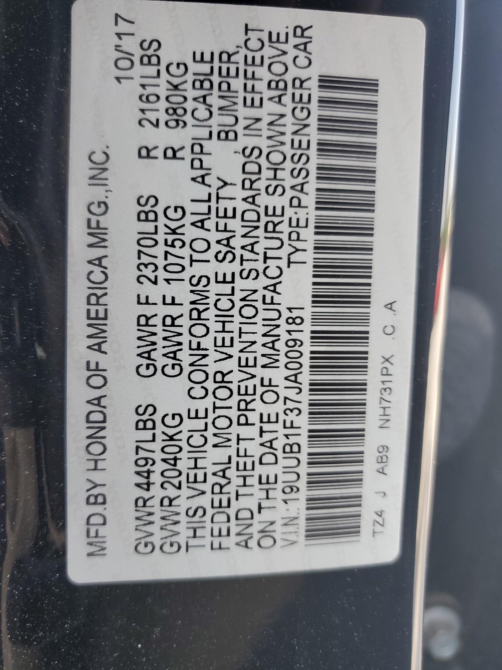 2018 ACURA TLX
