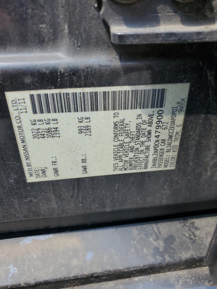2012 NISSAN ALTIMA