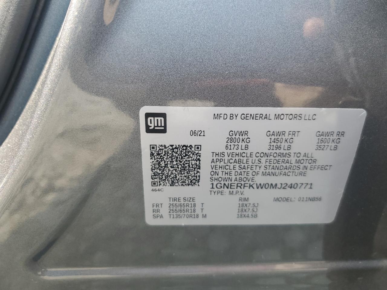 2021 CHEVROLET TRAVERSE