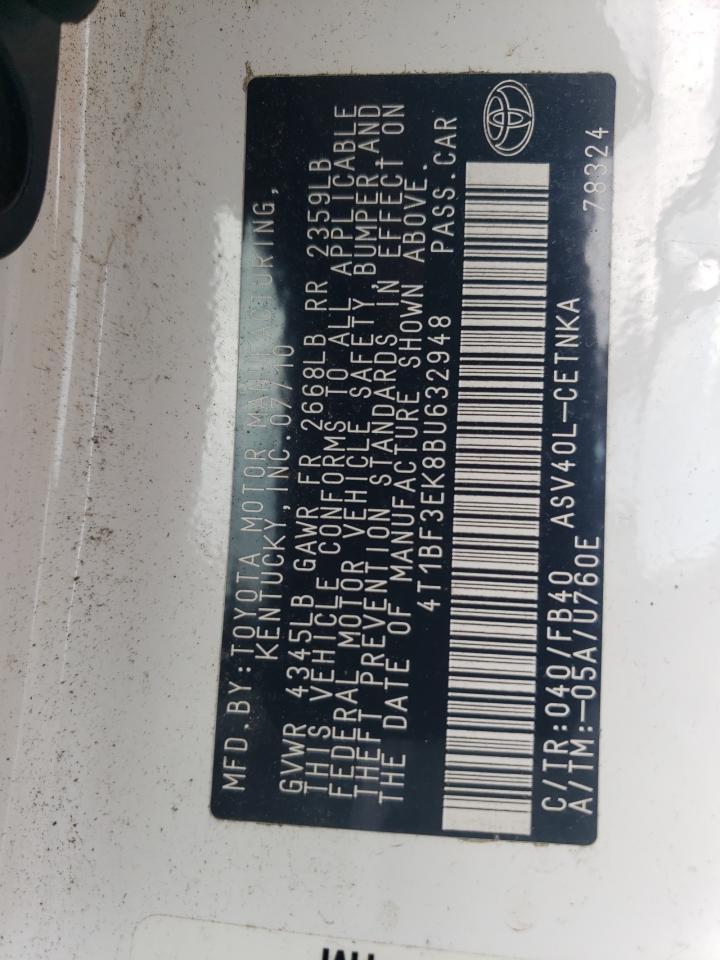 2011 TOYOTA CAMRY