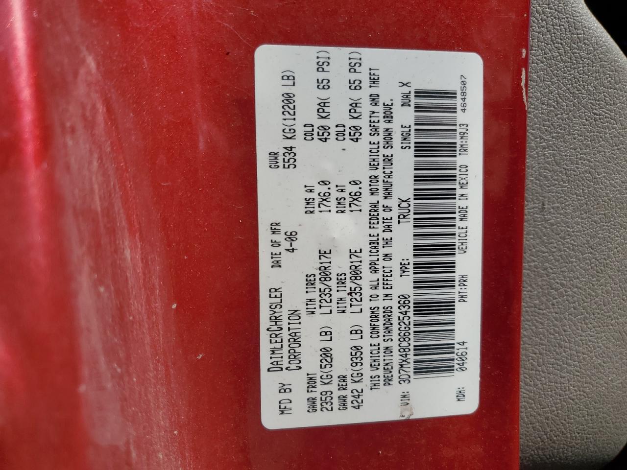 2006 DODGE Ram 3500