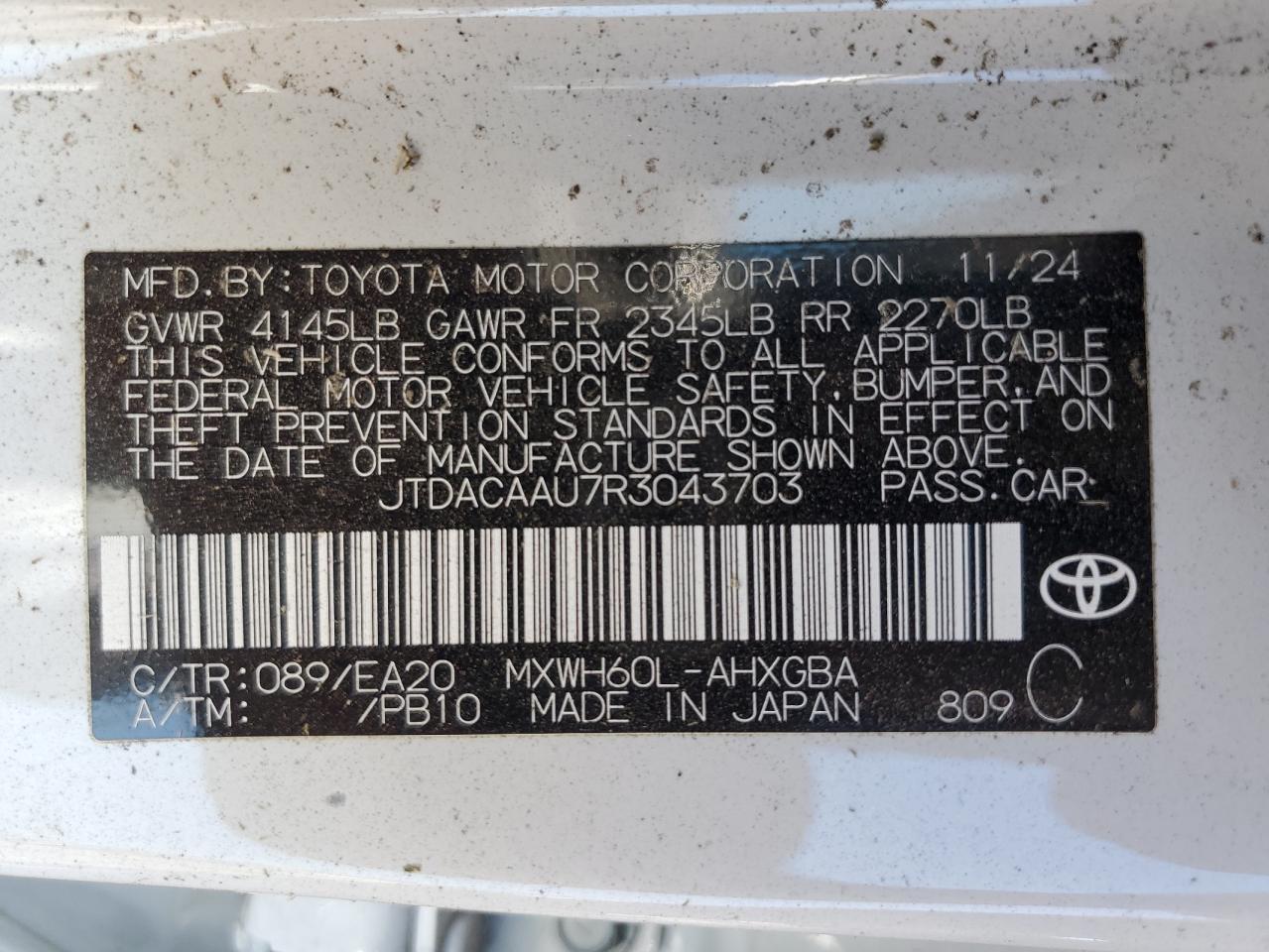 2024 TOYOTA PRIUS