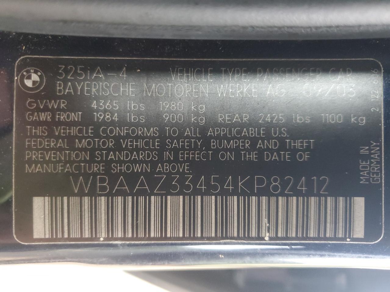2004 BMW 3 SERIES