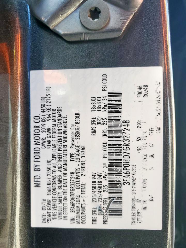 2016 FORD FUSION