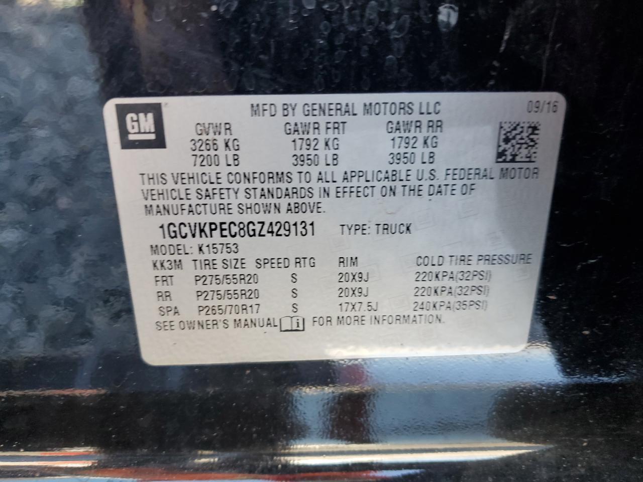 2016 CHEVROLET Silverado