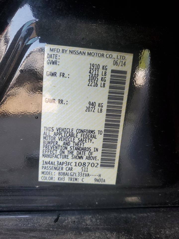 2015 NISSAN ALTIMA