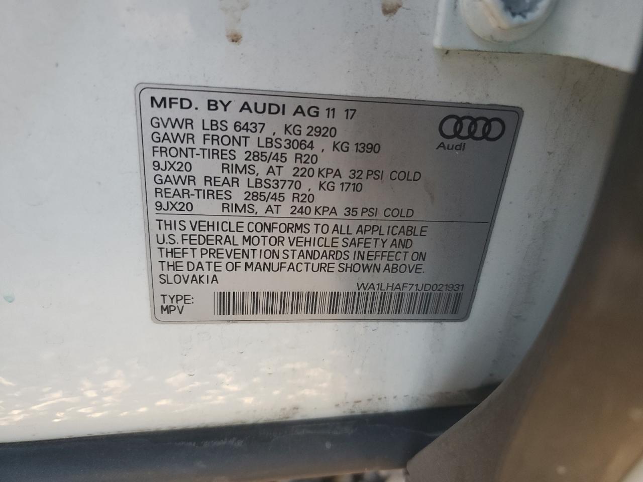 2018 AUDI Q7