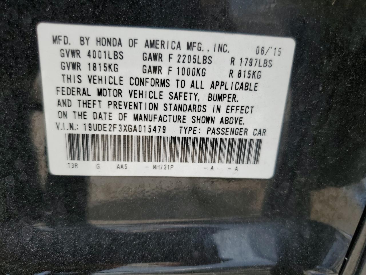 2016 ACURA ILX
