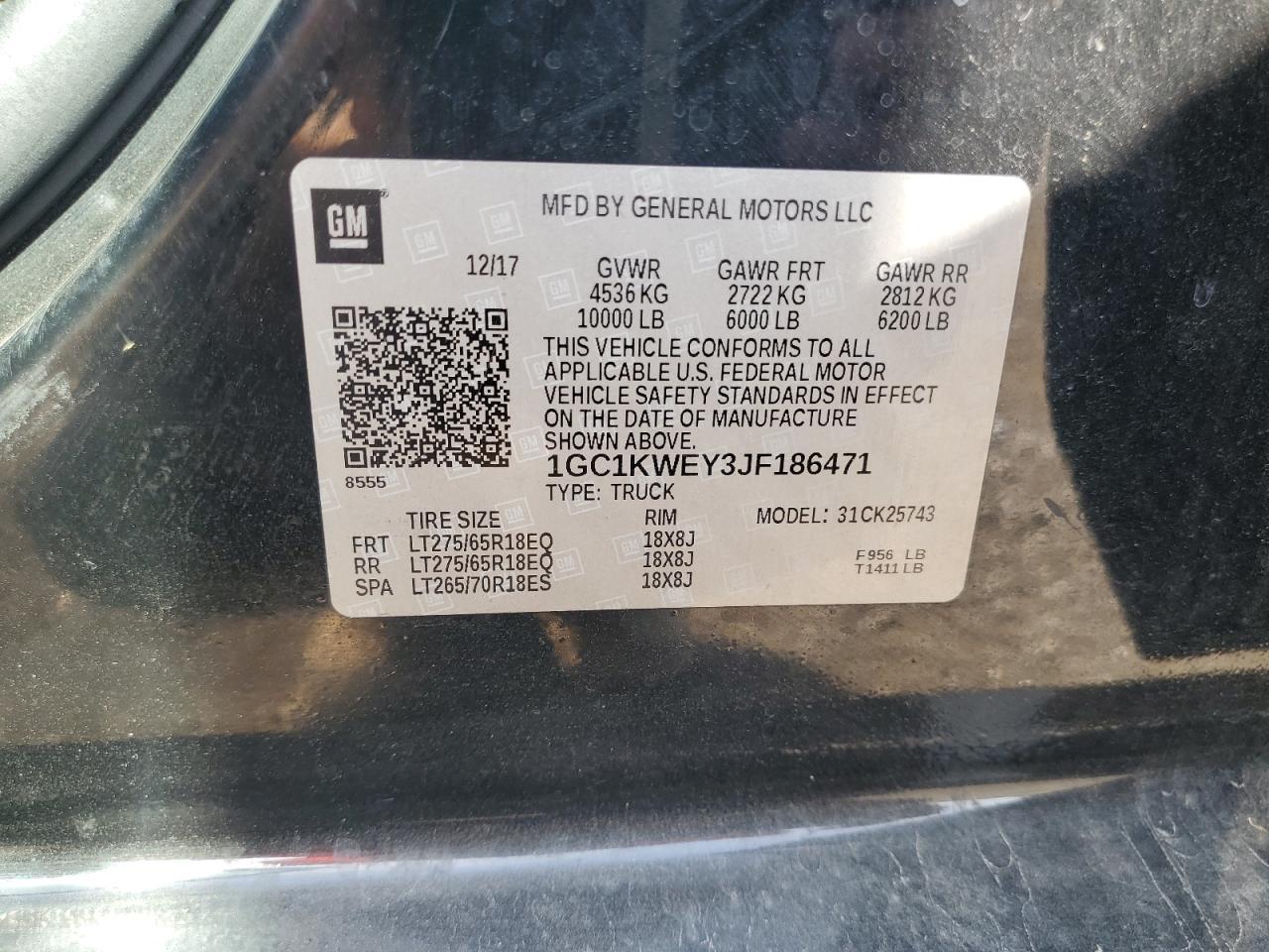 2018 CHEVROLET Silverado