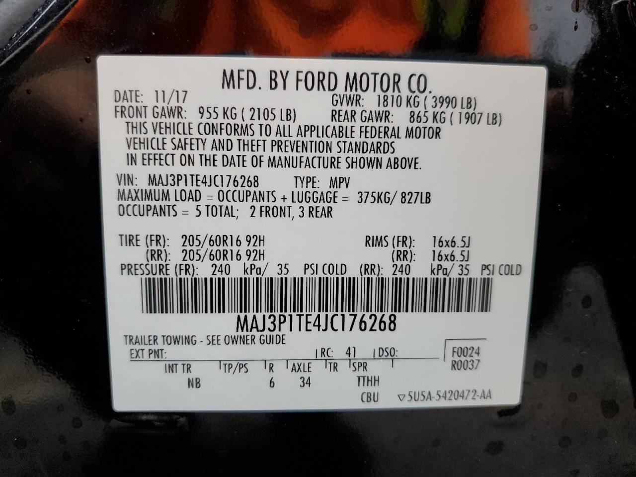 2018 FORD EcoSport