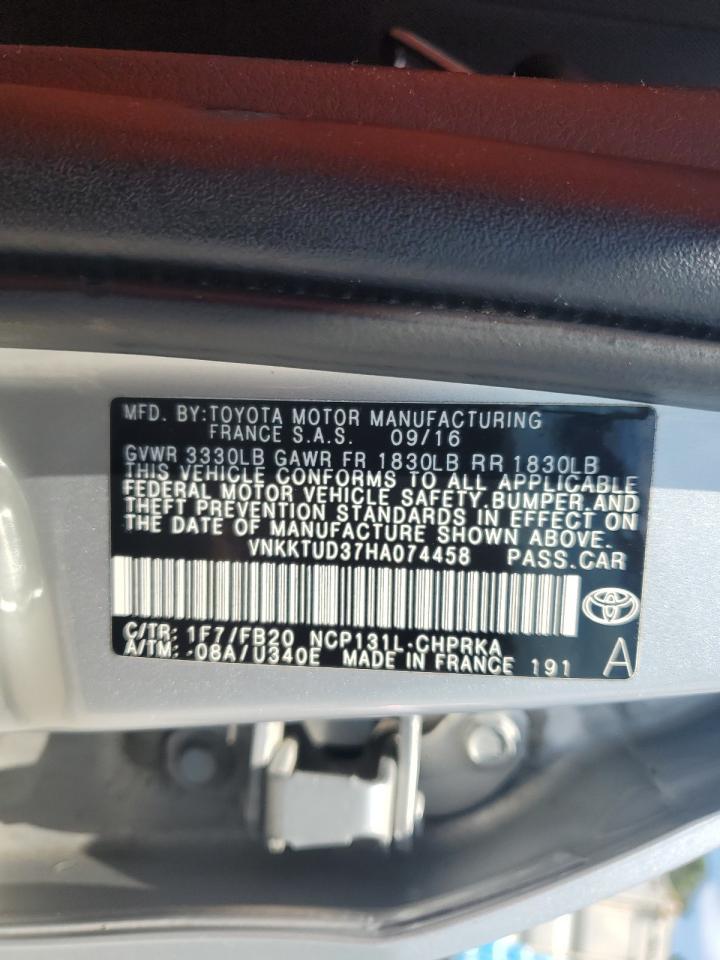 2017 TOYOTA YARIS