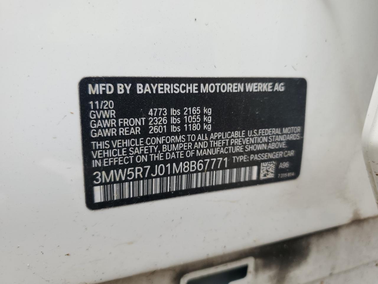 2021 BMW 3 SERIES