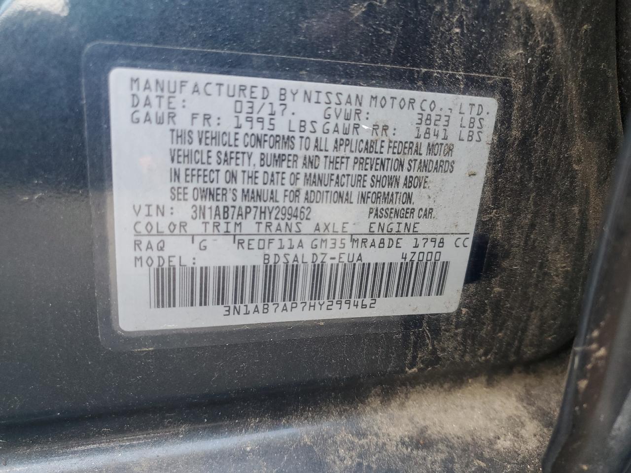 2017 NISSAN SENTRA